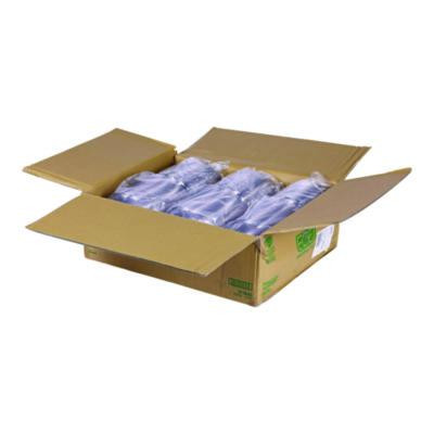 Salad Bowls With Lids, Squat, 64 Oz, 9.5" Diameter x 3.2" h, Clear, Plastic, 150/Carton