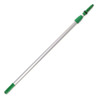 Opti-Loc Extension Pole, 13 Ft, Two Sections, Green/Silver