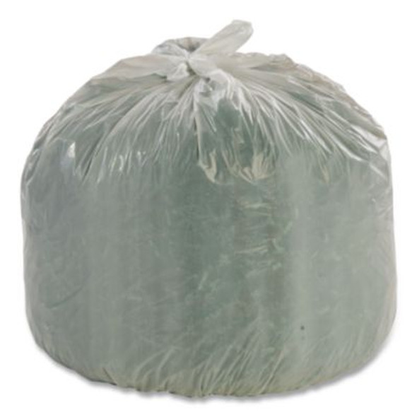 Controlled Life-Cycle Plastic Trash Bags, 13 Gal, 0.7 Mil, 24" X 30", White, 120/Box