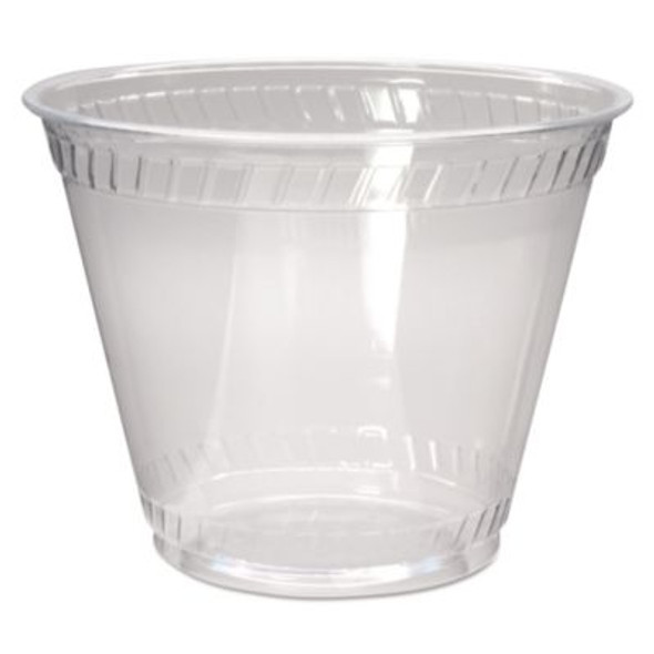 Greenware Cold Drink Cups, Old Fashioned, 9 Oz, Sugarcane, Clear, 50/Sleeve, 20 Sleeves/Carton