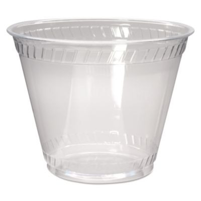 Greenware Cold Drink Cups, Old-Fashioned Cup, 9 Oz, Sugarcane, Clear, 50/Sleeve, 20 Sleeves/Carton