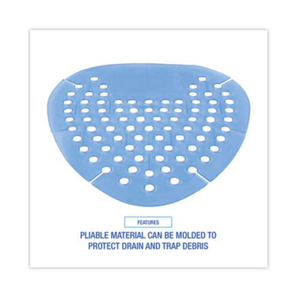 Gem Urinal Deodorizer Screen, Cotton Blossom Scent, Blue, 12/Box