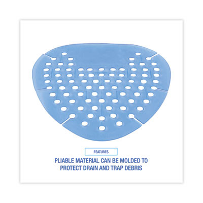 Gem Urinal Deodorizer Screen, Cotton Blossom Scent, Blue, 12/Box