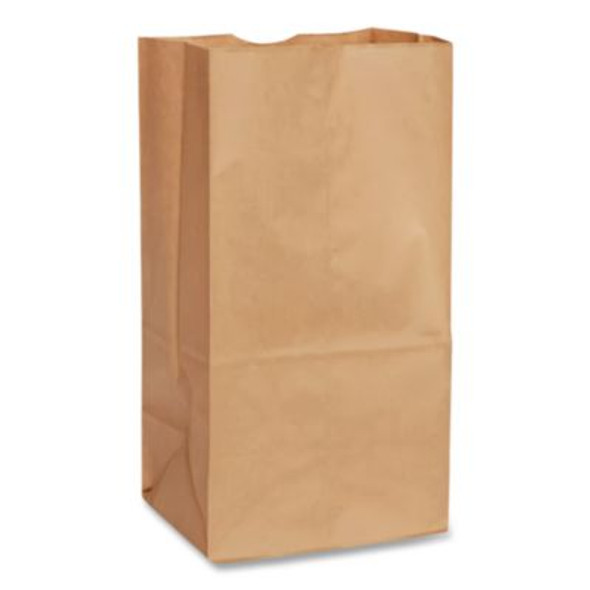 Grocery Paper Bags, 20# Size, Heavy-Duty, 50# Basis Weight, 8.25" x 5.25" x 16.13", Kraft, 500/Bundle