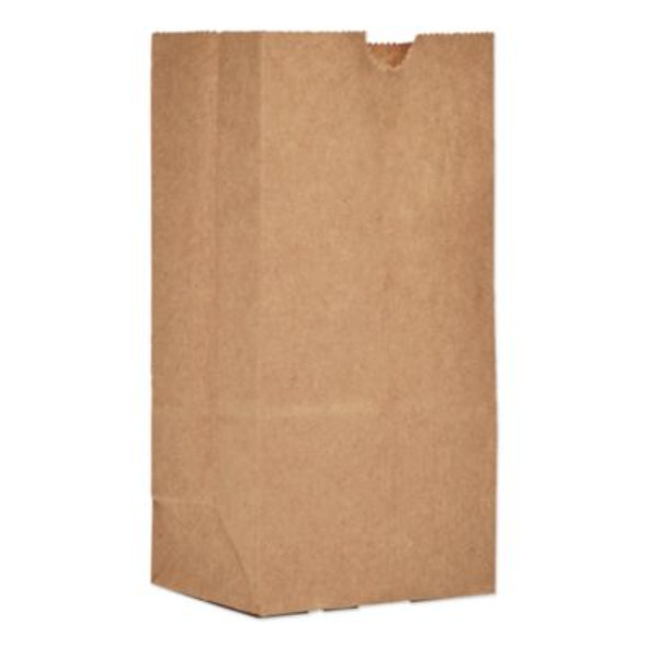 Grocery Paper Bags, 1# Size, 30# Basis Weight, 3.5" x 2.25" x 6.63", Kraft, 500/Bundle