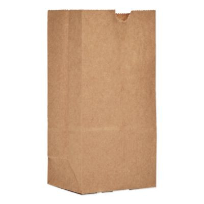 Grocery Paper Bags, 1# Size, 30# Basis Weight, 3.5" x 2.25" x 6.63", Kraft, 500/Bundle