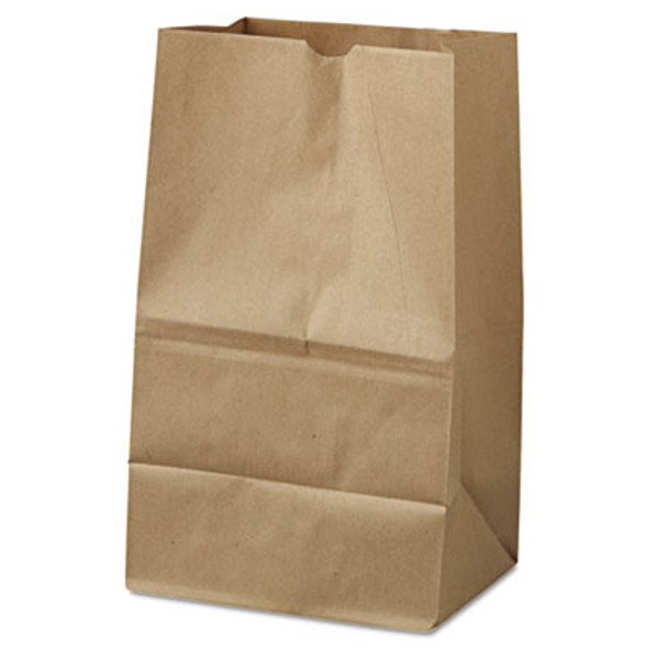 Grocery Paper Bags, 20# Squat Size, 40# Basis Weight, 8.13" x 5.88" x 12.5", Kraft, 500/Bundle