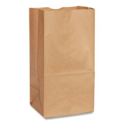 Grocery Paper Bags, 4# Size, 30# Basis Weight, 5" x 3.13" x 9.88", Kraft, 500/Bundle