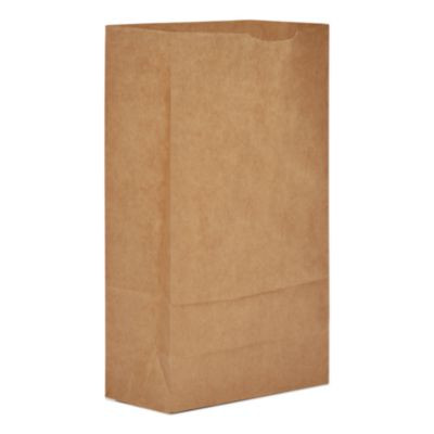 Grocery Paper Bags, 6# Size, 35# Basis Weight, 5.88" x 3.63" x 11", Kraft, 2,000/Bundle