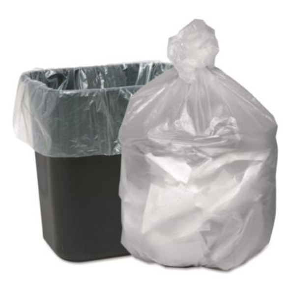 Waste Can Liners, 16 Gal, 6 Mic, 24" x 31", Natural, 50 Bags/Roll, 20 Rolls/Carton