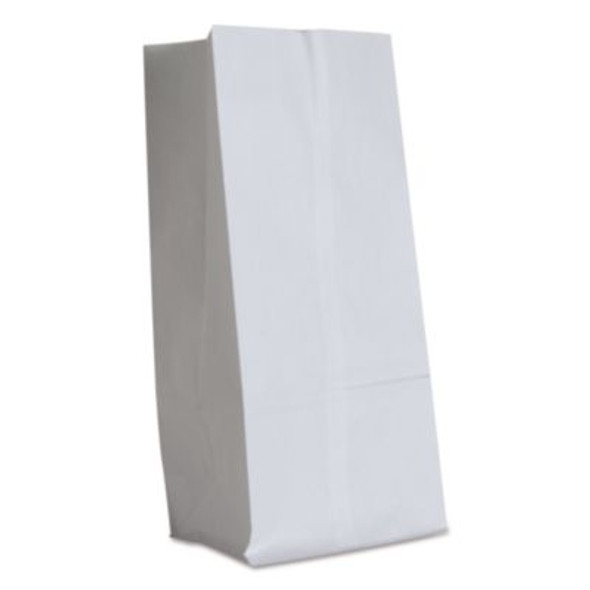Grocery Paper Bags, 16# Size, 40# Basis Weight, 7.75" x 4.75" x 16", White, 500/Bundle