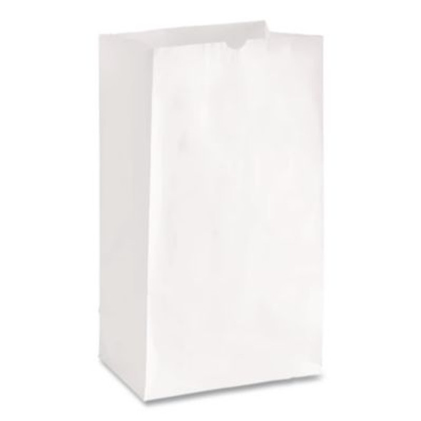Grocery Paper Bags, 16# Size, 40# Basis Weight, 7.75" x 4.75" x 16", White, 500/Bundle