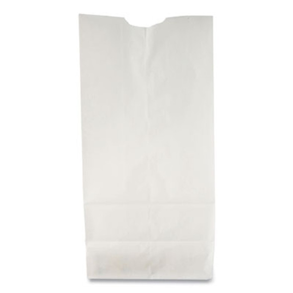 Grocery Paper Bags, 2# Size, 30# Basis Weight, 4.13" x 2.63" x 7.88", White, 500/Bundle