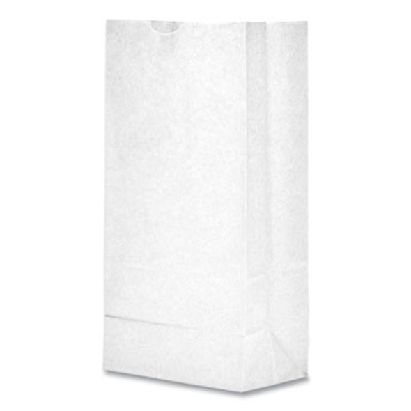 Grocery Paper Bags, 6# Size, 35# Basis Weight, 5.88" x 3.63" x 11", White, 500/Bundle