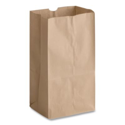 Grocery Paper Bags, 2# Size, X-Heavy-Duty, 50# Basis Weight, 4.13" x 2.63" x 7.88", Kraft, 250 Bags/Pack, 2 Packs/Bundle