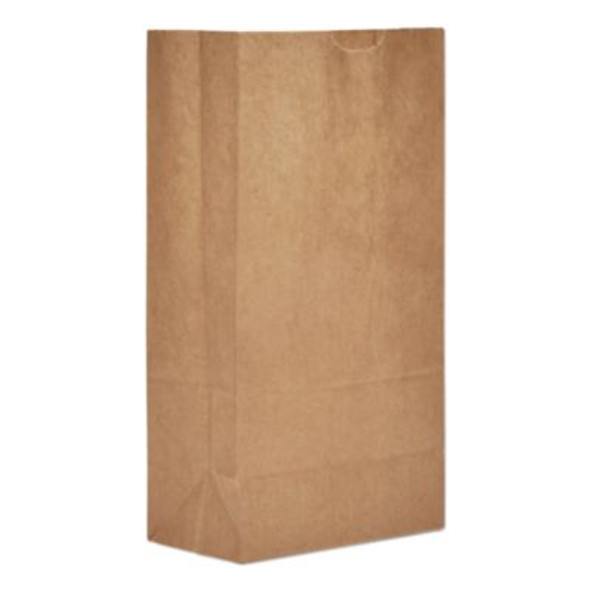 Grocery Paper Bags, 5# Size, Extra-Heavy-Duty, 50# Basis Weight, 5.25" x 3.38" x 10.94", Kraft, 500/Bundle