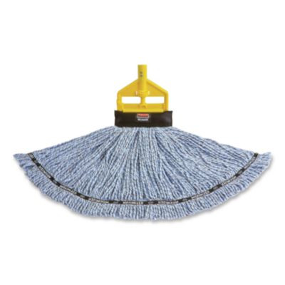 Invader Fiberglass Side-Gate Wet-Mop Handle, 60", Gray/Yellow