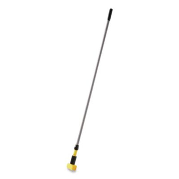 Gripper Fiberglass Mop Handle, 1" Dia x 60", Gray/Yellow