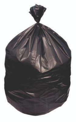 Linear Low Density Can Liners With Accufit Sizing, 32 Gal, 0.9 Mil, 33" x 44", Black, 20 Bags/Roll, 5 Rolls/Carton