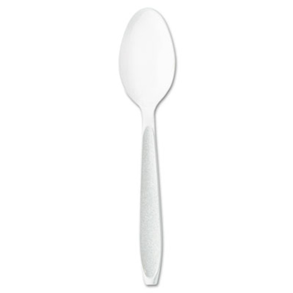 Impress Heavyweight Full-Length Polystyrene Cutlery, Spoon, Plastic, White, 1,000/Carton