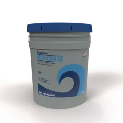 Low Suds Industrial Powder Laundry Detergent, Fresh Lemon Scent, 40 Lb Pail