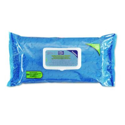 Hygea Adult Wash Cloths, 1-Ply, 9.5 x 11.5, Unscented, White, 60 Wipes/Tub, 6 Tubs/Carton