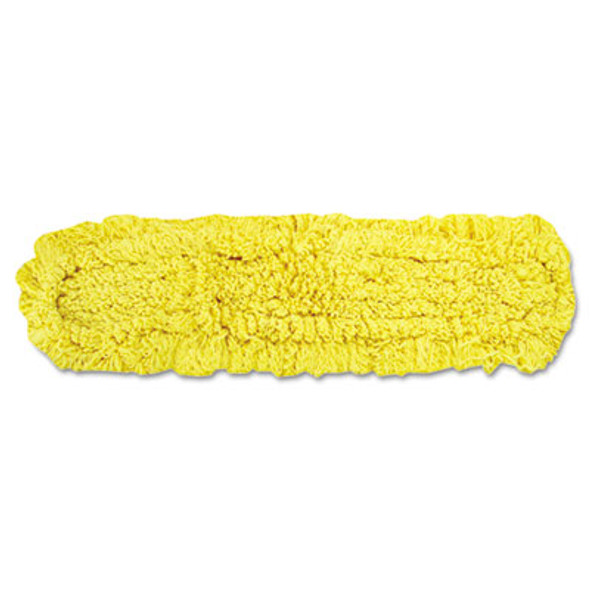 Trapper Commercial Dust Mop, Looped-End Launderable, 5" X 48", Yellow
