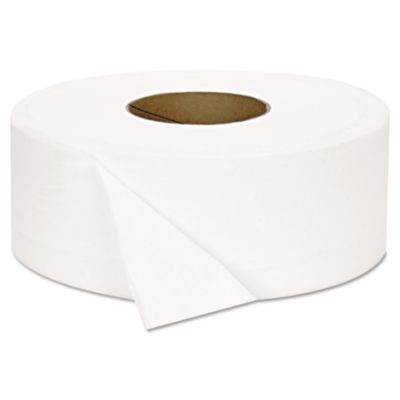 Jrt Jumbo Bath Tissue, Septic Safe, 2-Ply, 3.3" x 1,000 Ft, White, 12 Rolls/Carton