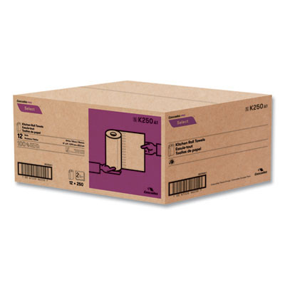 Select Kitchen Roll Towels, 2-Ply, 8 X 11, 250/Roll, 12/Carton