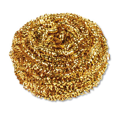 Brass Scrubber, 50 G, Gold, 72/Carton