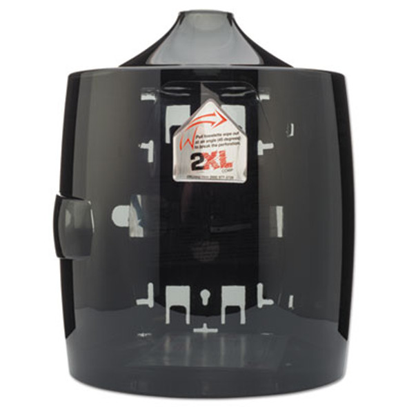 Contemporary Wall Mount Wipe Dispenser, 11 X 11 X 13, Smoke Gray