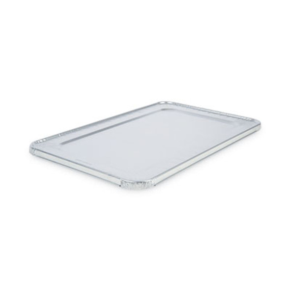 Aluminum Steam Table Pan Lids, Fits Full-Size Deep Pan, 380 Gauge, 0.63" Deep, 12.88 x 20.81, 50/Carton