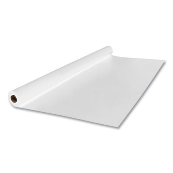 Linen-Soft Non-Woven Polyester Banquet Roll, Cut-To-Fit, 40" X 50 Ft, White