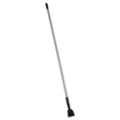Snap-On Fiberglass Dust Mop Handle, 1" Dia x 60", Gray/Black