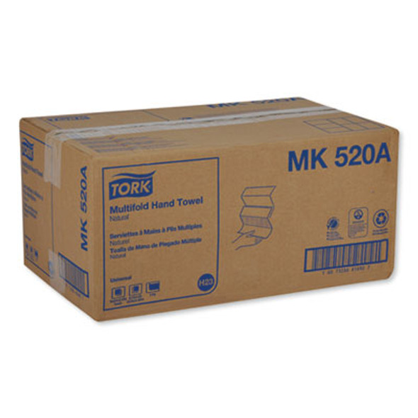 Multifold Hand Towel, 1-Ply, 9.13 x 9.5, Natural, 250/Pack, 16 Packs/Carton