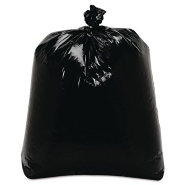 Low-Density Can Liners, 16 Gal, 0.7 Mil, 24" x 32", Black, Flat Pack, 500/Carton