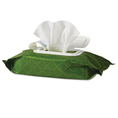 Fitright Select Premium Personal Cleansing Wipes, 8 x 12, Fragrance-Free, White, 48/Pack