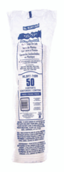 Conex Deli Container Lid, Clear, Plastic, 500/Carton