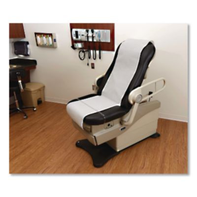 Exam Table Paper, Deluxe Crepe, 18" x 125 Ft, White, 12/Carton