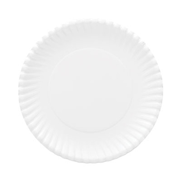 Original Heavyweights Paper Plates, 9" Dia, White, 120/Pack, 8 Packs/Carton