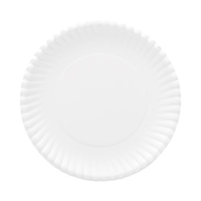 Original Heavyweights Paper Plates, 9" Dia, White, 120/Pack, 8 Packs/Carton