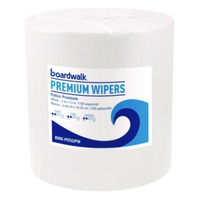 Hydrospun Wipers, 9 x 13, White, 1,100/Roll