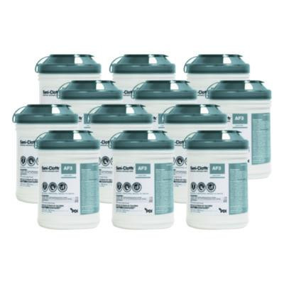 Sani-Cloth Af3 Germicidal Disposable Wipes, 6 x 6.75, White, 160 Wipes/Canister, 12 Canisters/Carton