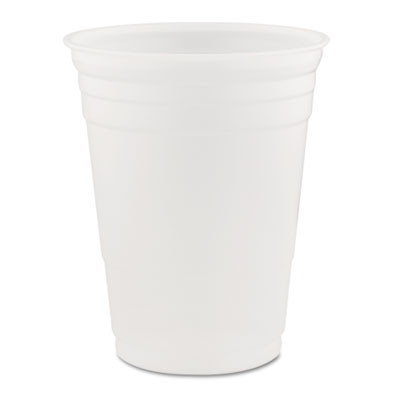 Solo Party Plastic Cold Drink Cups, 16 Oz, 50/Sleeve, 20 Sleeves/Carton