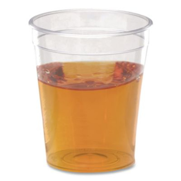 Comet Plastic Portion/Shot Glass, 2 Oz, Clear, 50/Pack, 50 Packs/Carton