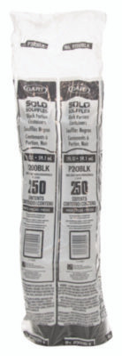 Polystyrene Portion Cups, 2 Oz, Plastic, Black, 250/Bag, 10 Bags/Carton