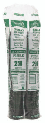 Polystyrene Portion Cups, 3.25 Oz, Plastic, Black, 250/Bag, 10 Bags/Carton