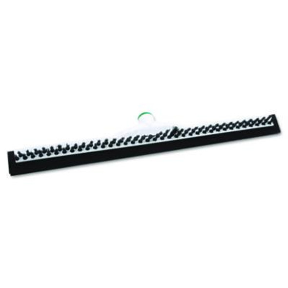 Sanitary Brush With Squeegee, Black Polypropylene Bristles, 22" Brush
