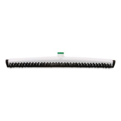 Sanitary Brush With Squeegee, Black Polypropylene Bristles, 22" Brush