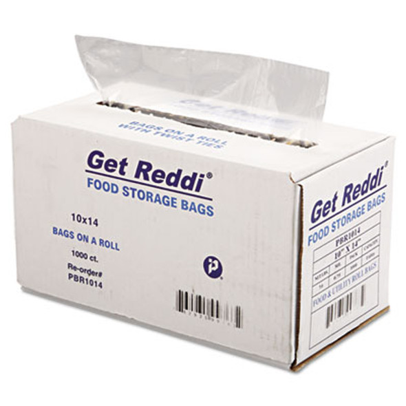 Food Bags, 10" x 14", Clear, 1,000/Carton